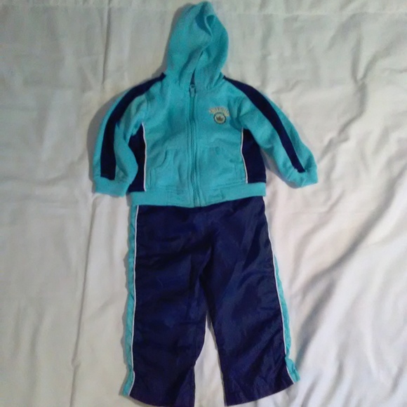 ATHLETIC WORKS INFANT Jacket&lined pant set 24 MOS - Picture 1 of 4